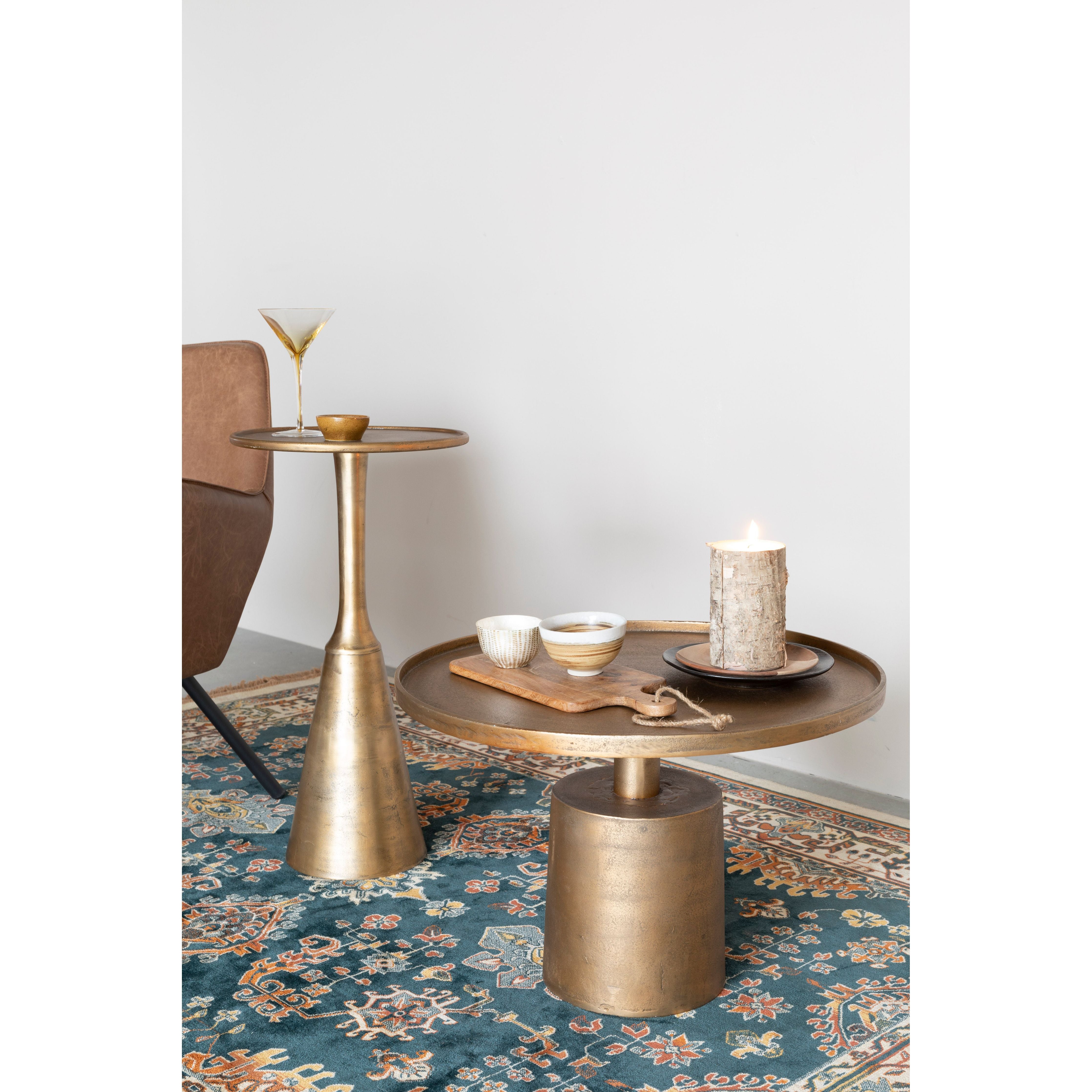 Coffee table mason antique brass