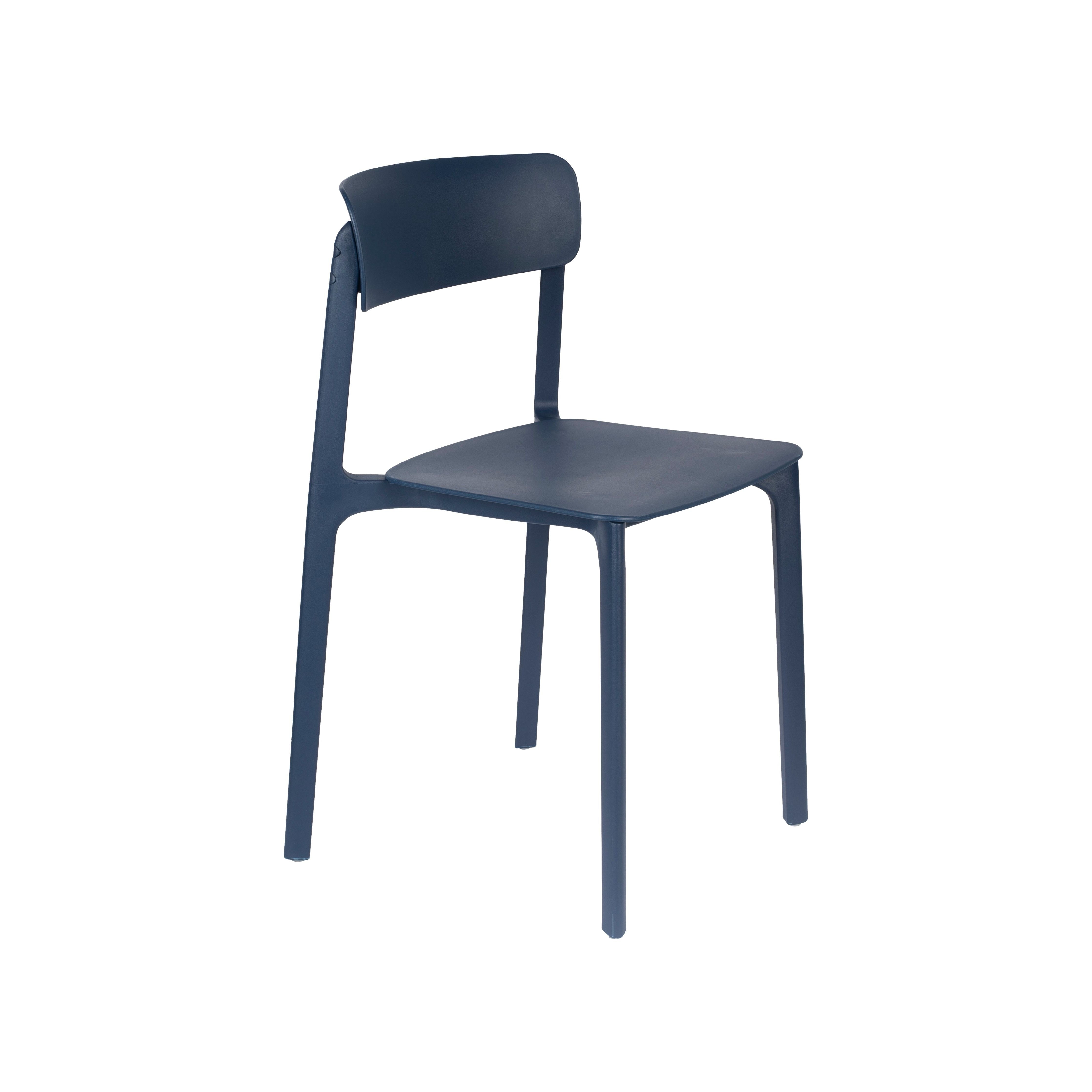 Chair clive dark blue | 4 pieces