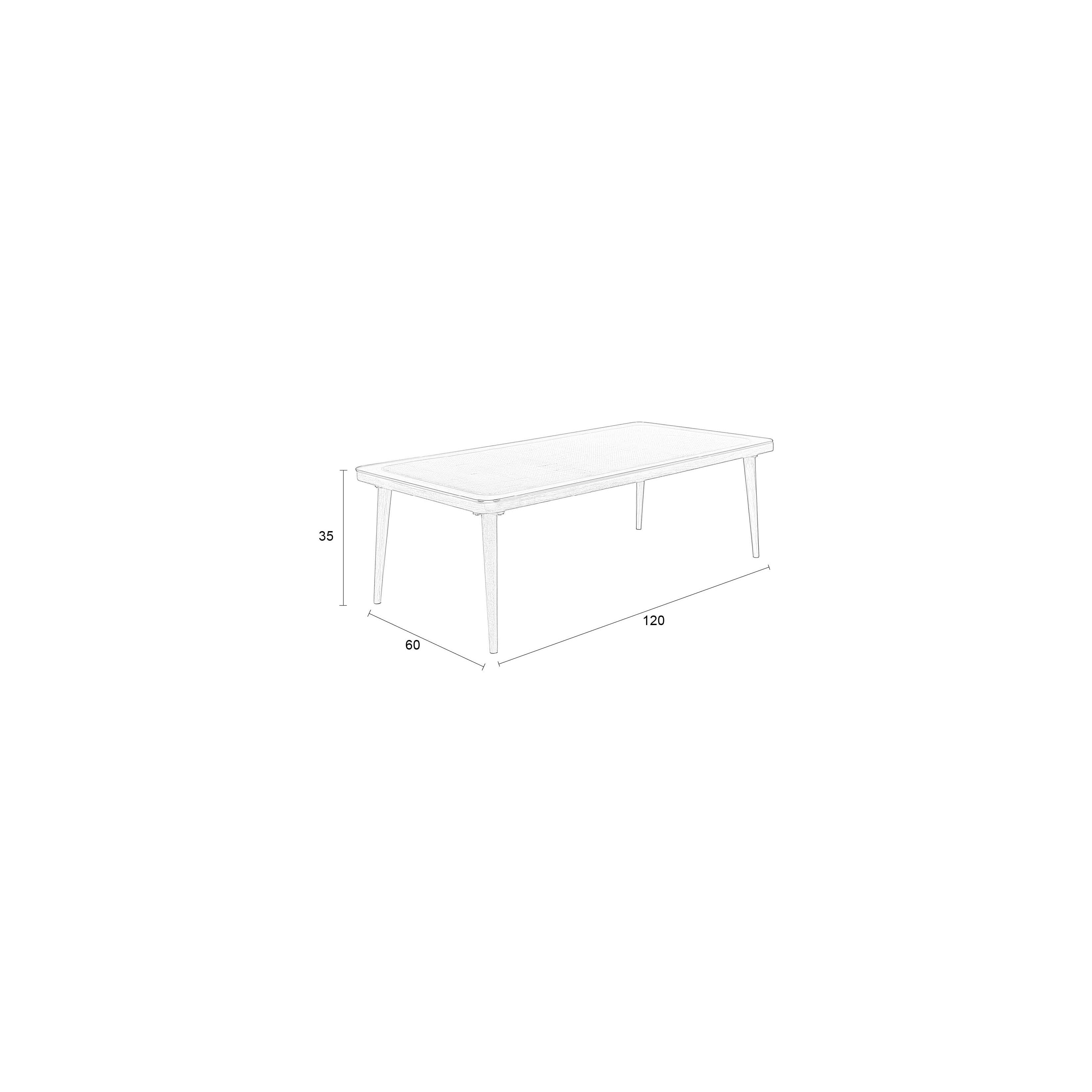 Coffee table haru rectangular