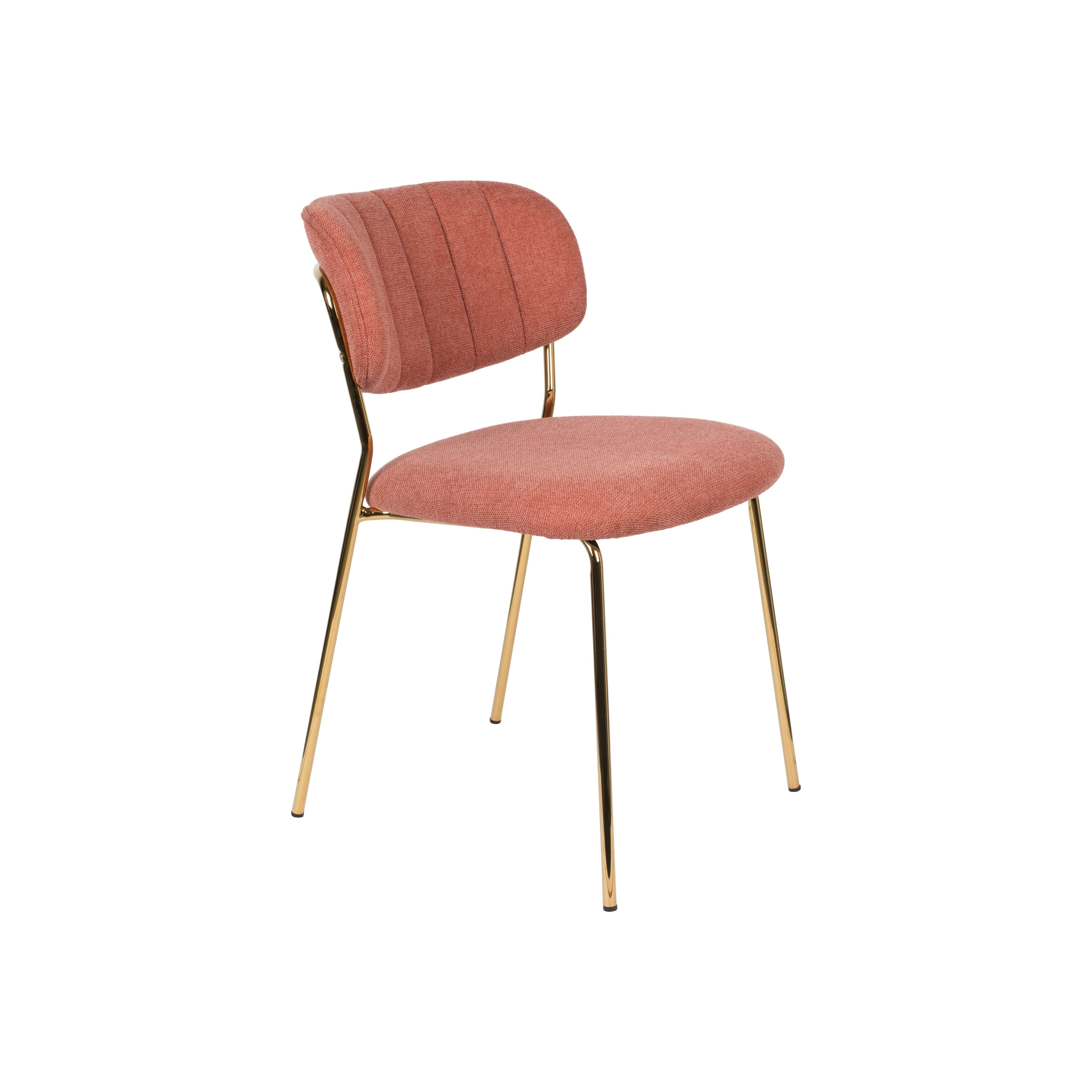 Chair jolien gold/pink | 2 pieces