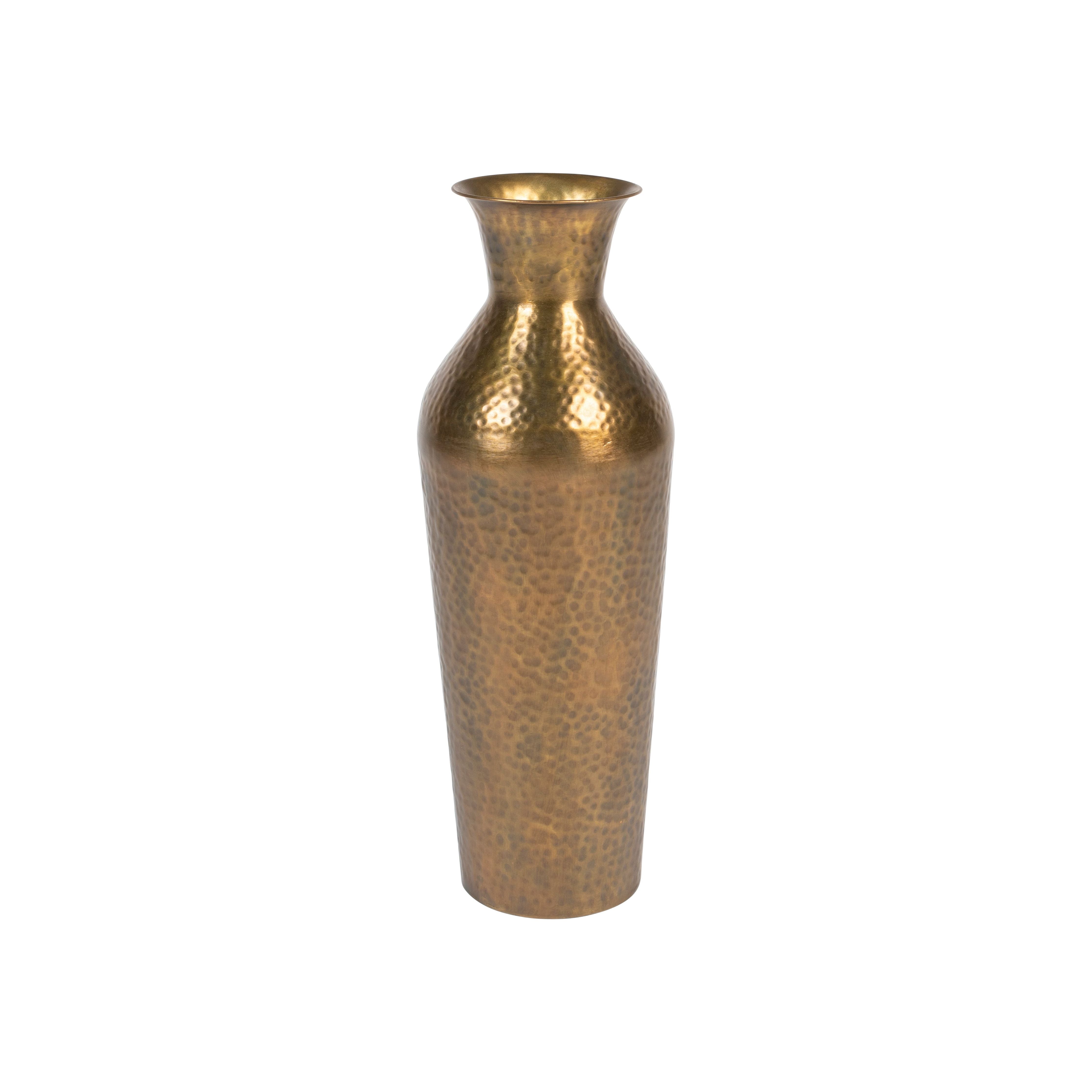 Vase dunja antique brass l