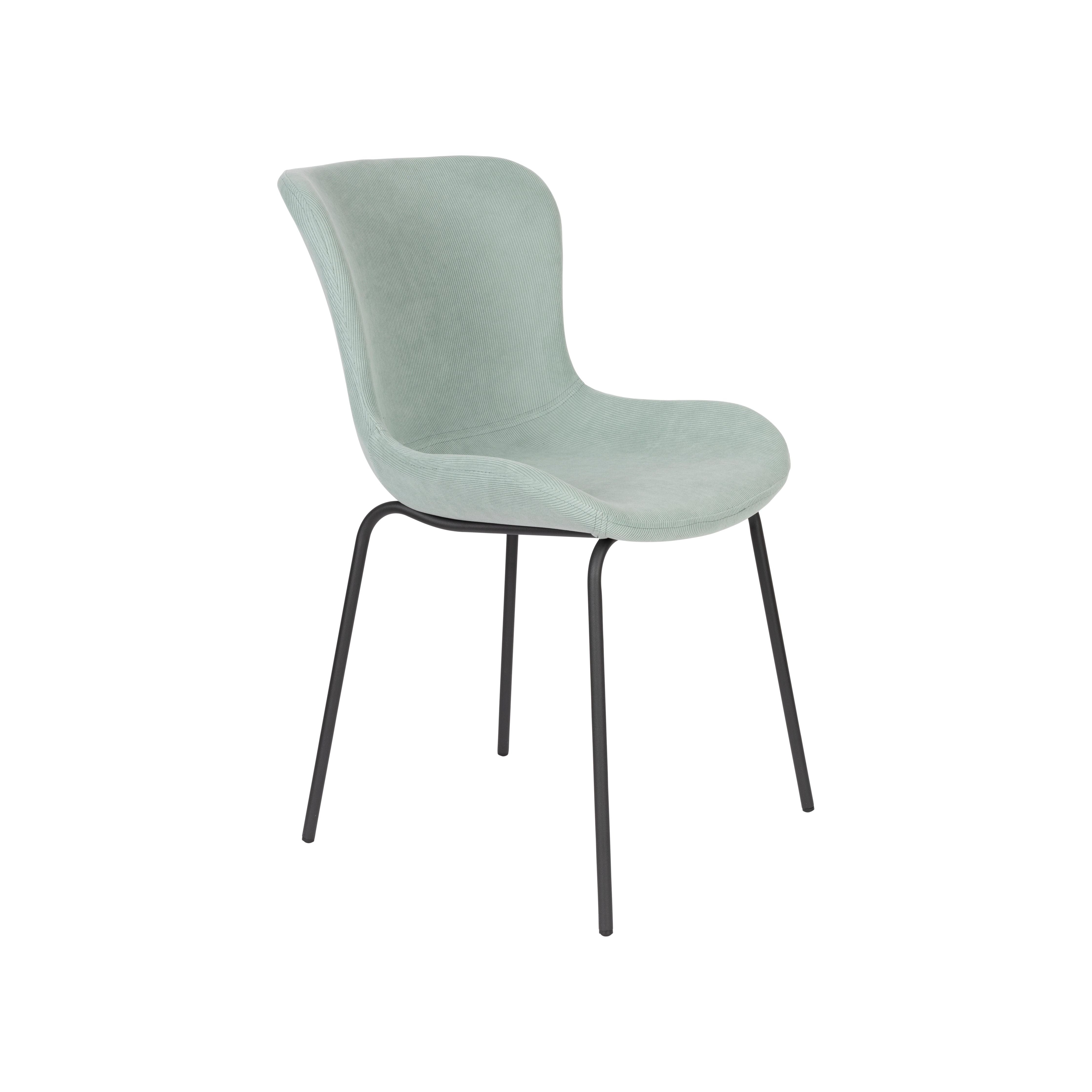 Chair junzo rib light green | 2 pieces