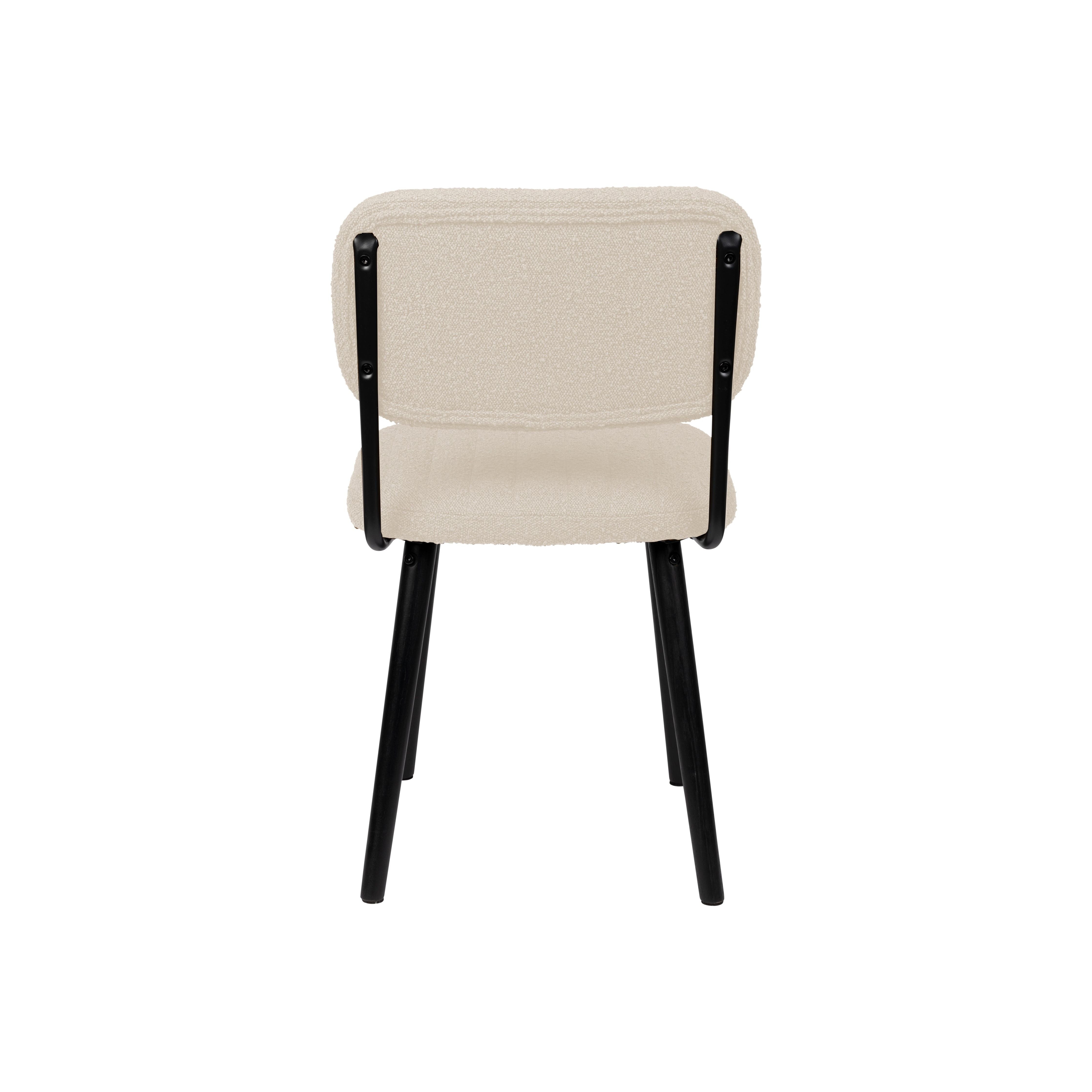 Chair jake off white bouclé