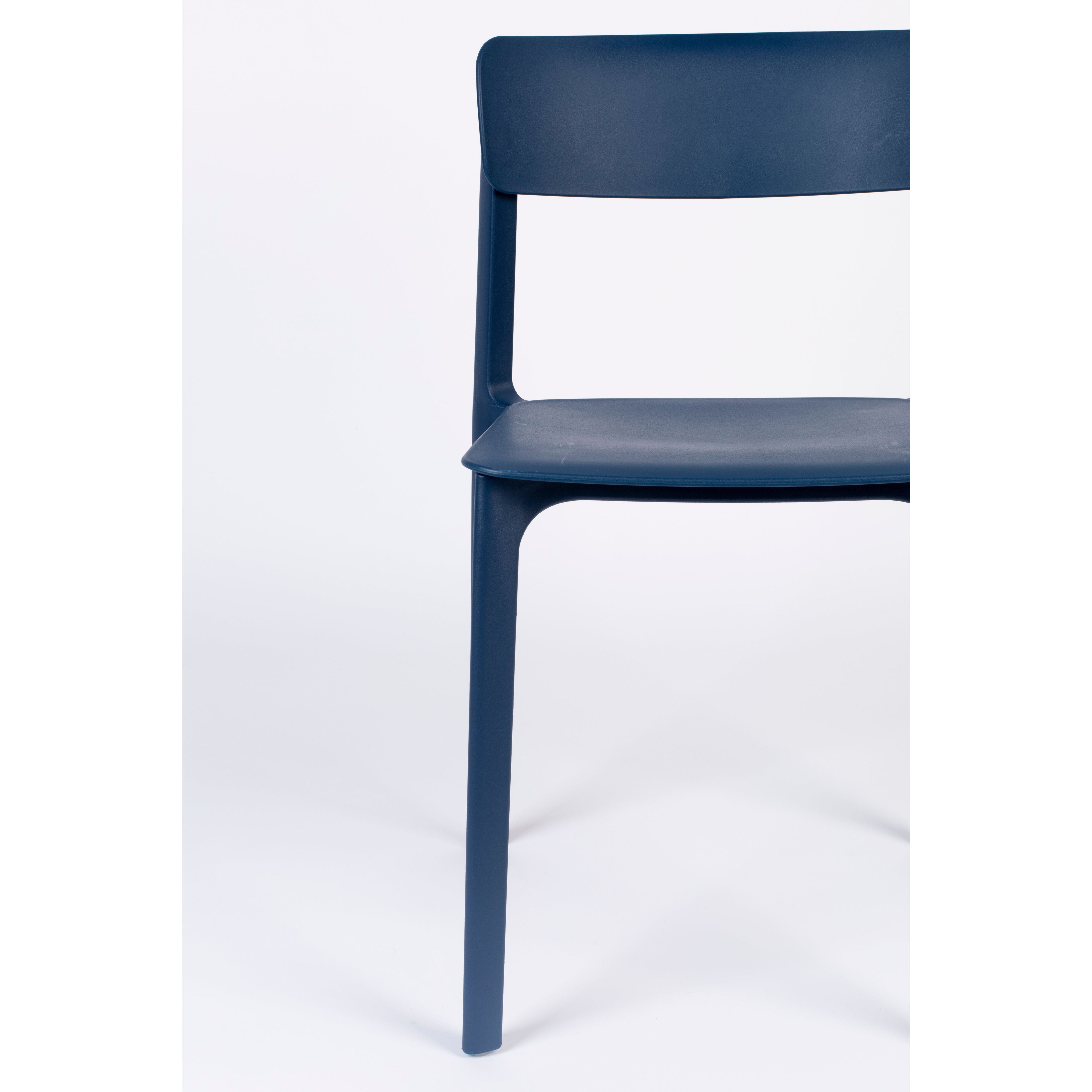 Chair clive dark blue | 4 pieces