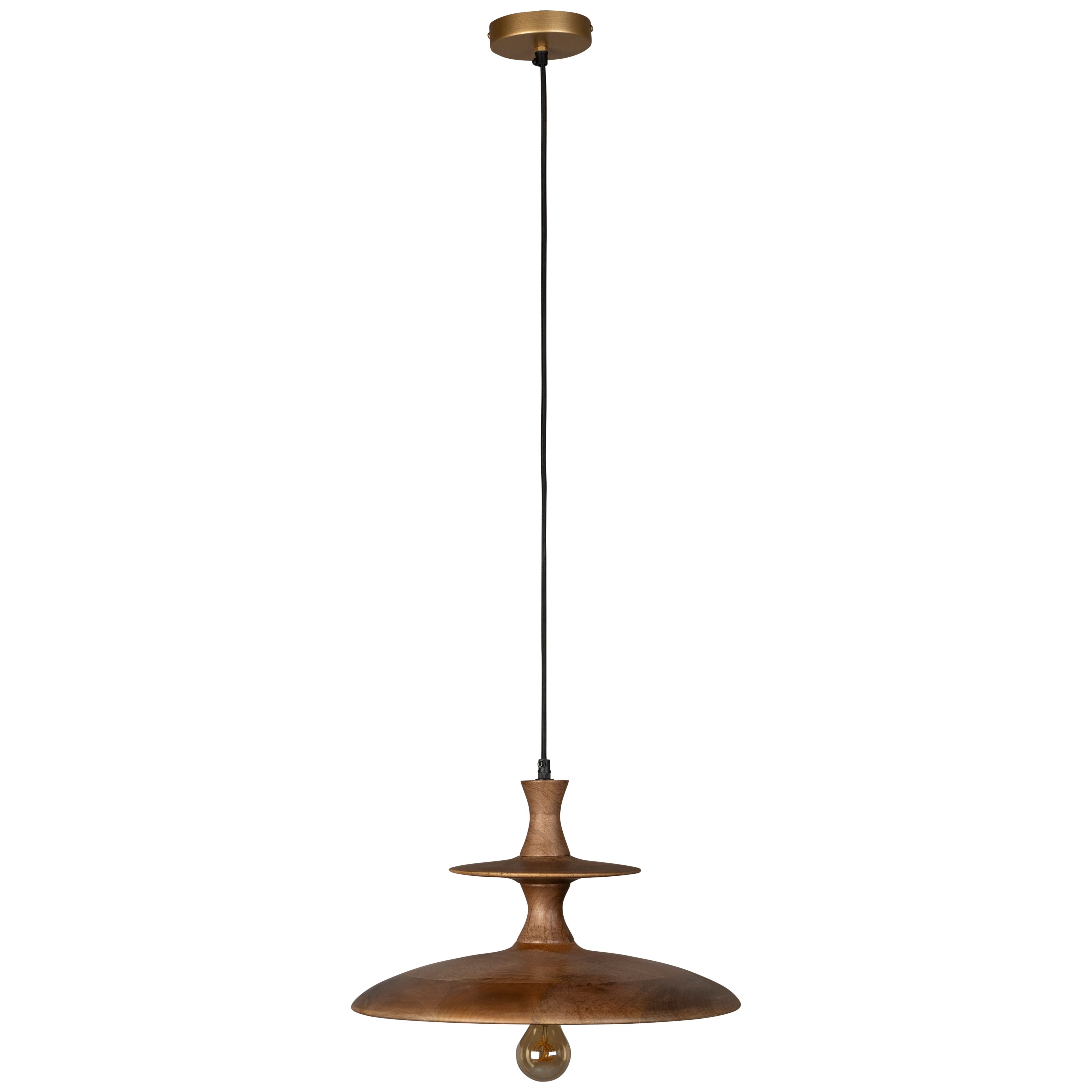 Pendant lamp cath l walnut