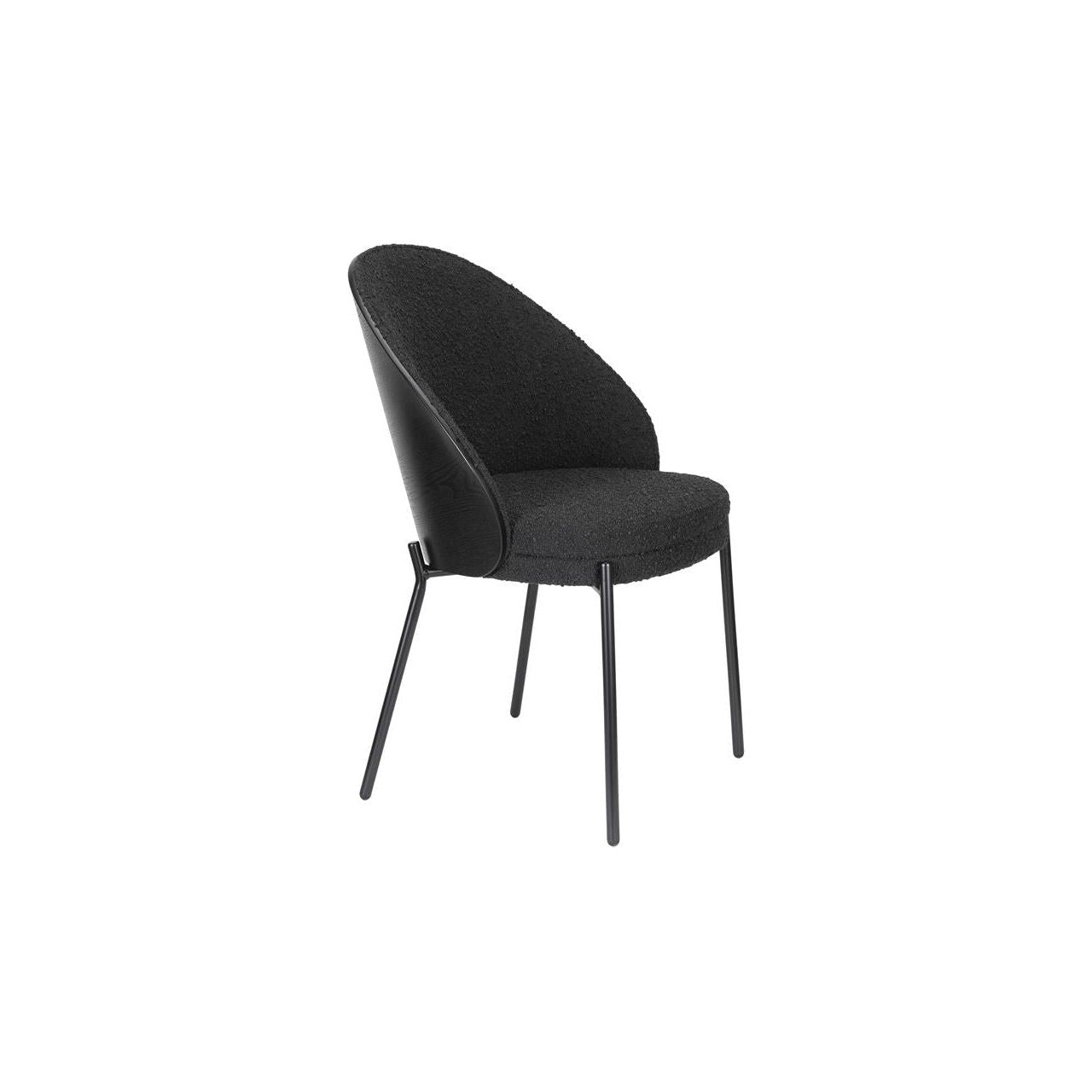 Chair rodin bouclé black