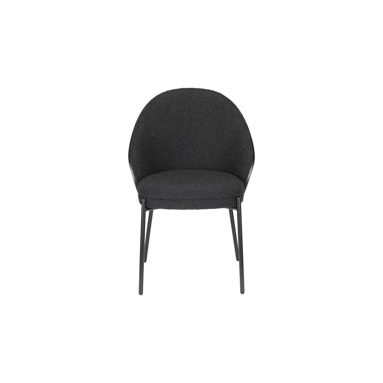 Chair rodin bouclé black