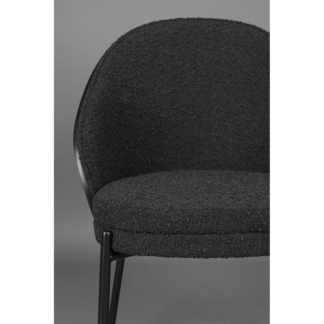 Chair rodin bouclé black