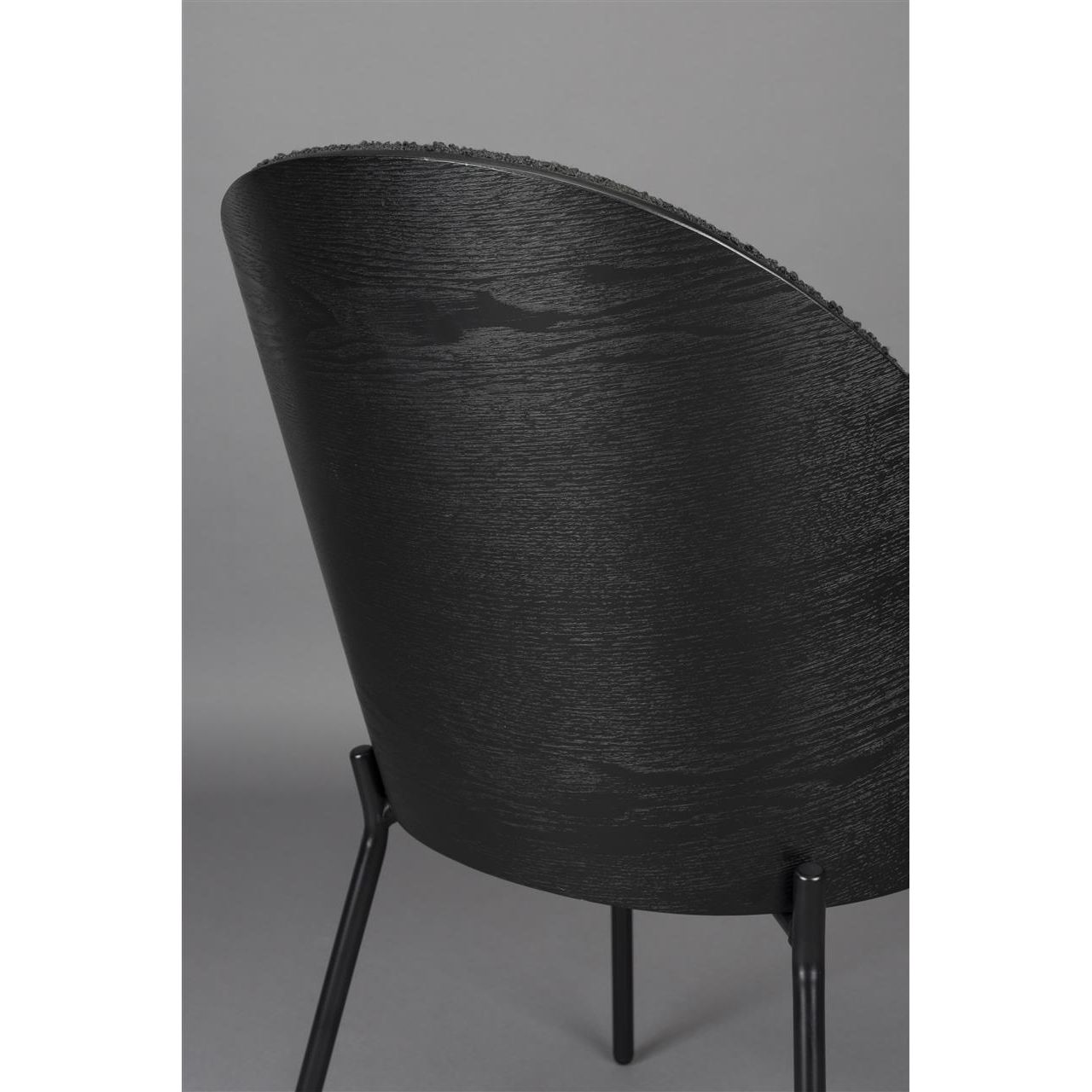 Chair rodin bouclé black