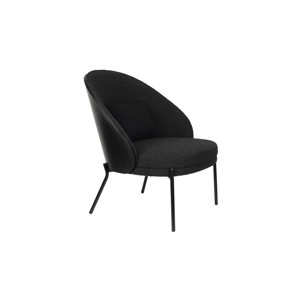 Fauteuil rodin bouclé black