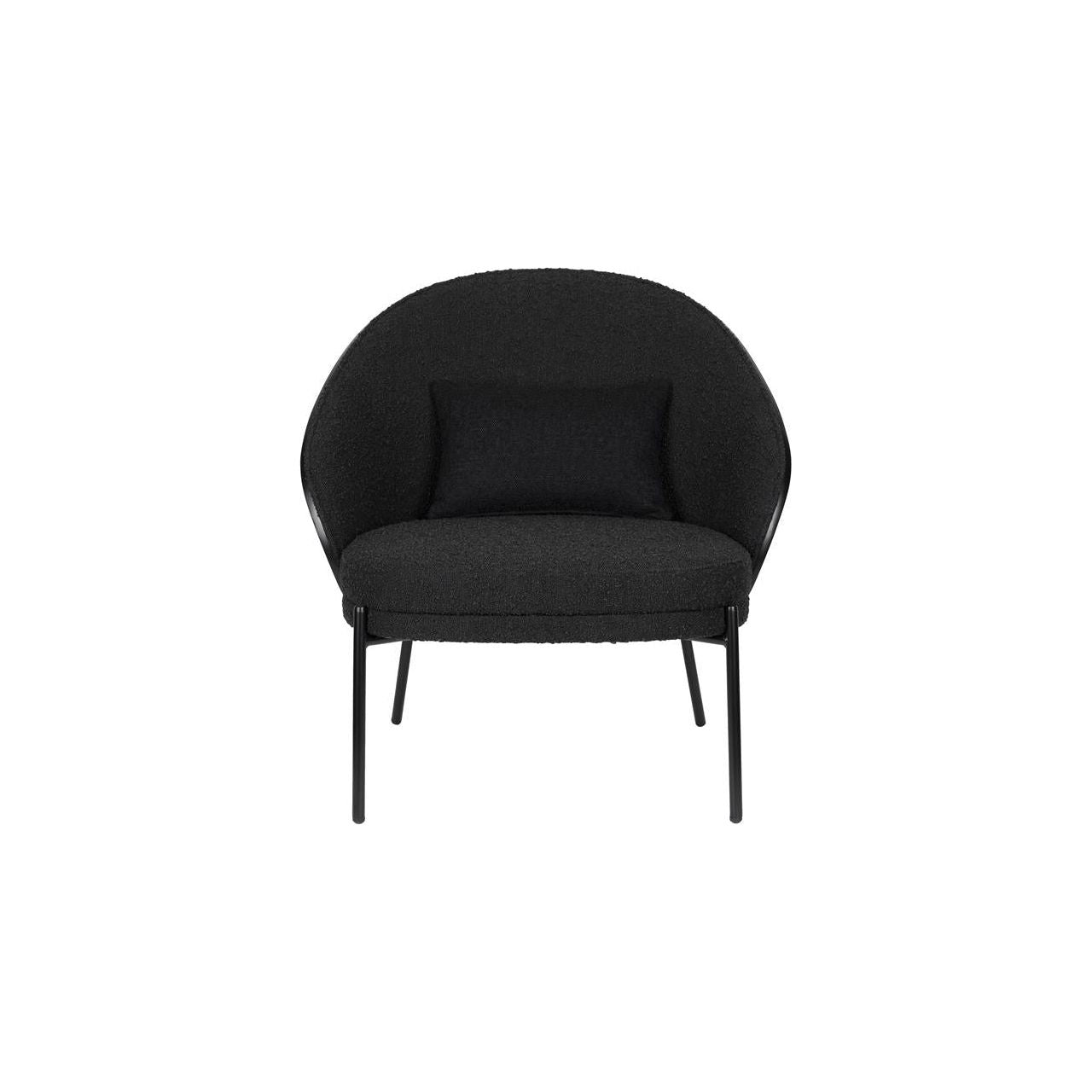 Fauteuil rodin bouclé black