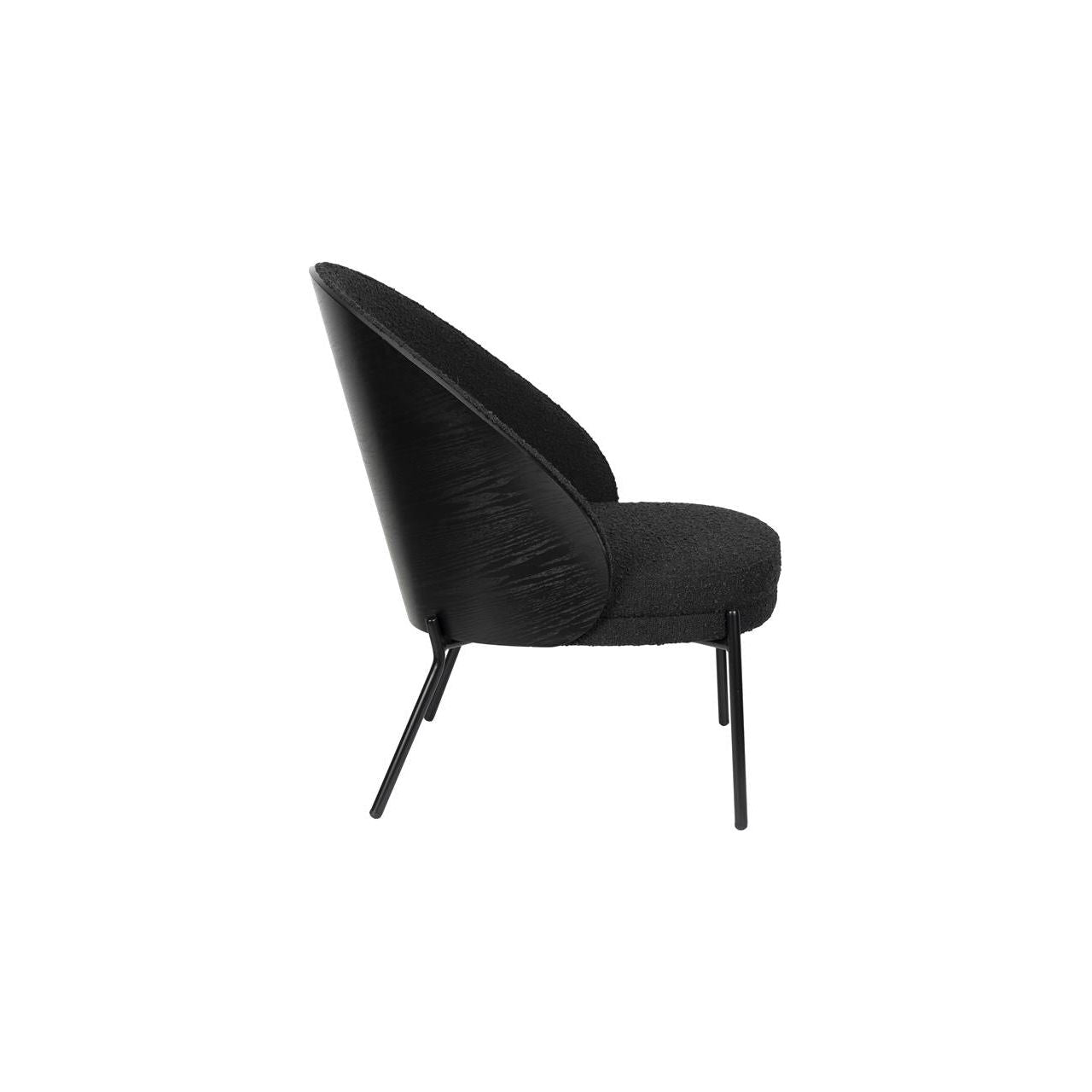 Fauteuil rodin bouclé black