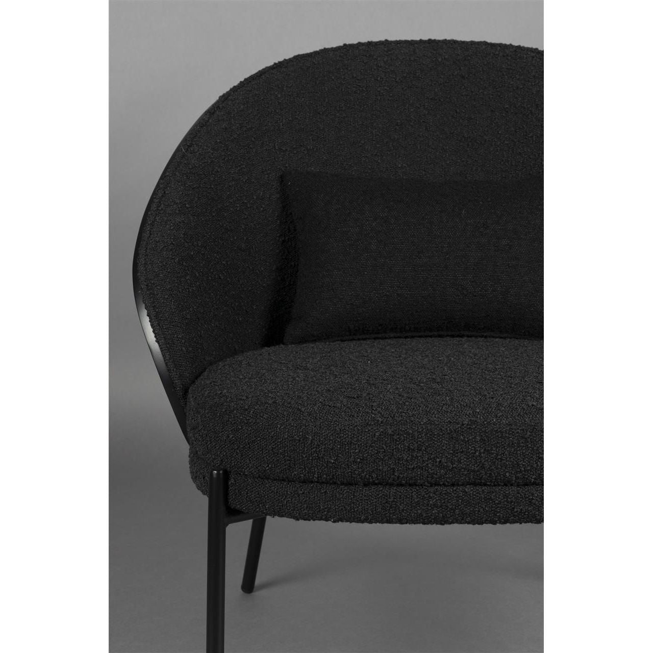 Fauteuil rodin bouclé black