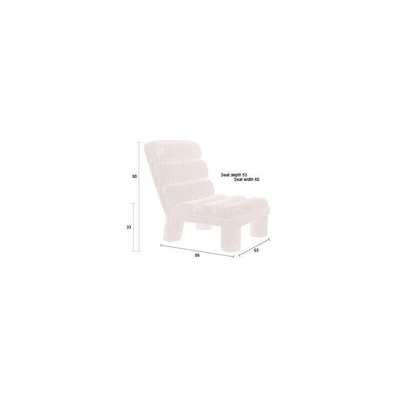 Fauteuil fern beige