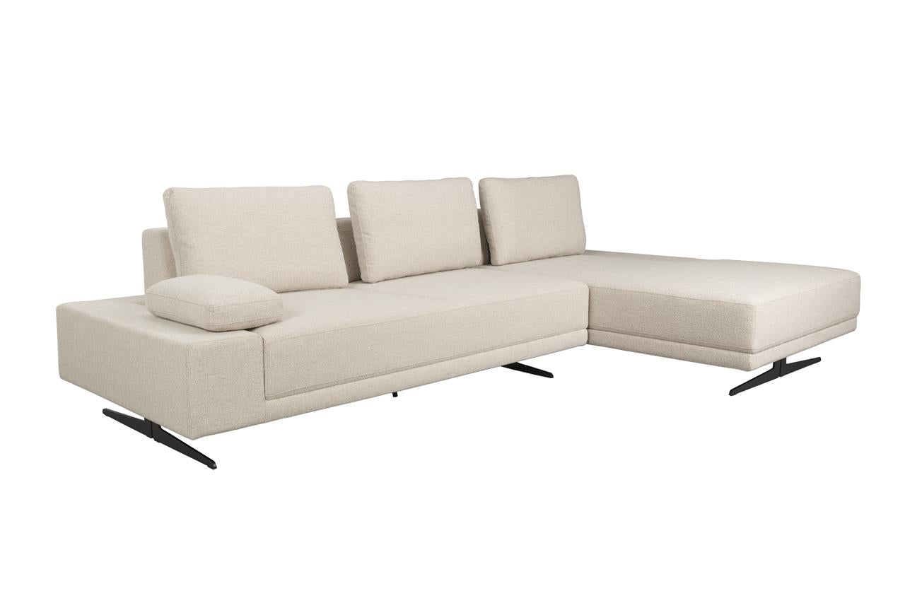 Sofa shelly off-white right chaise longue