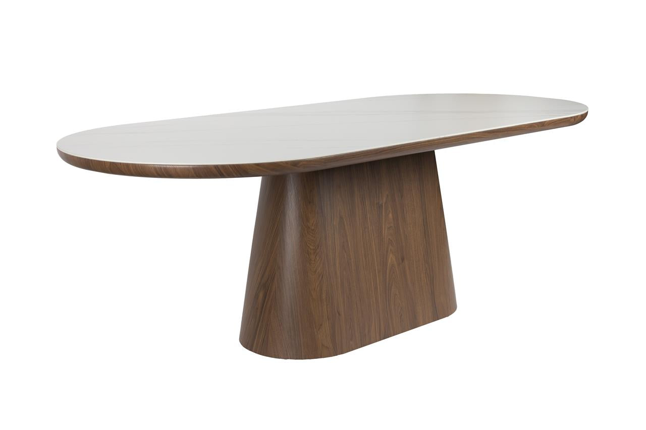 Dining table almira oval walnut