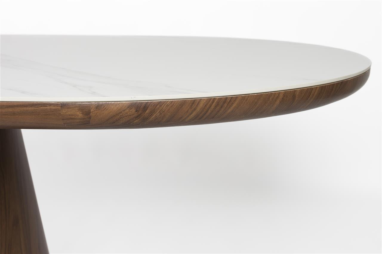 Dining table almira oval walnut