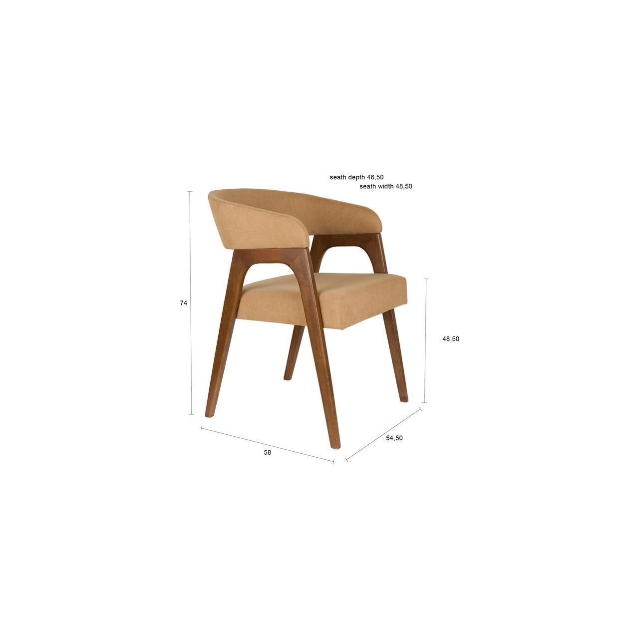 Armchair adamello beige