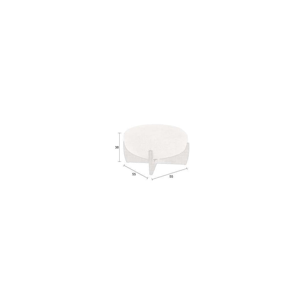 Pouf emilius beige