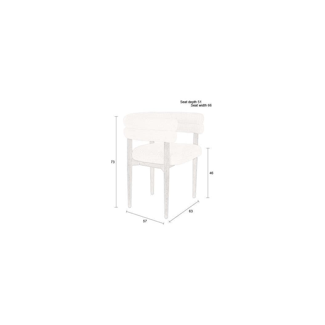 Dining chair sela off white