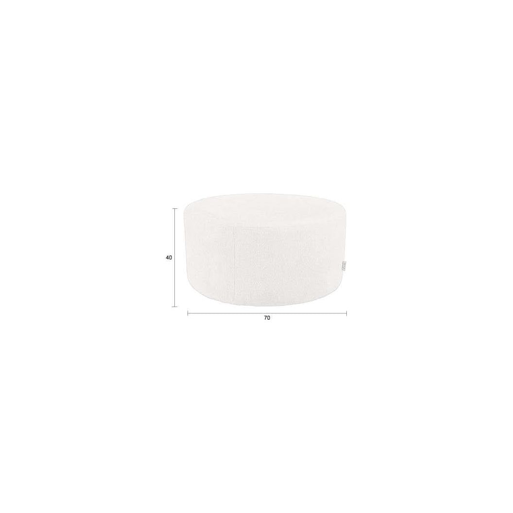 Pouf rocca latte