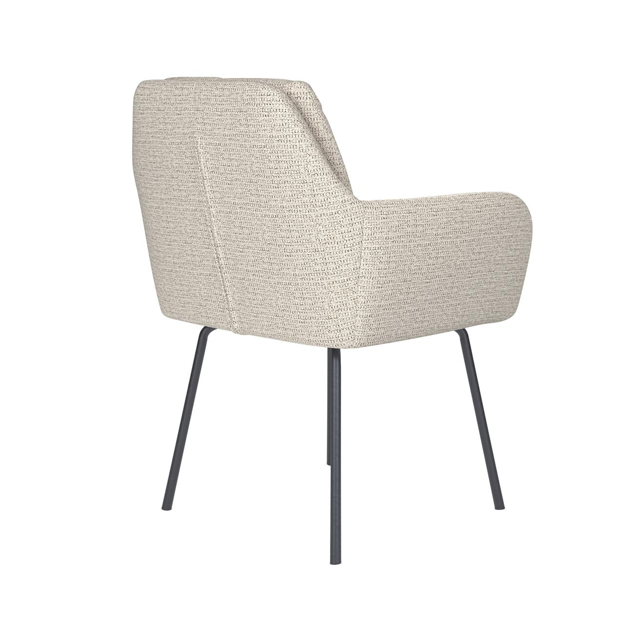 Chair pete off-white 4 metal legs