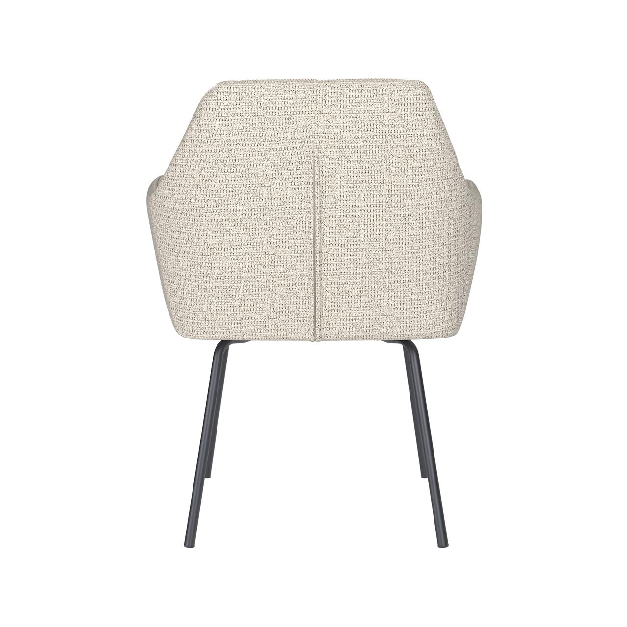 Chair pete off-white 4 metal legs