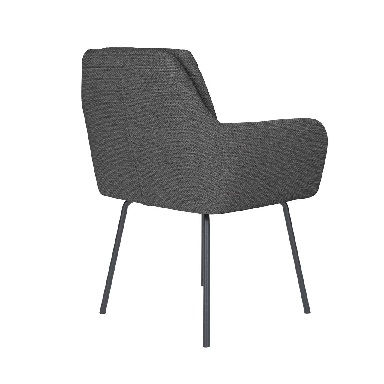 Chair pete grey 4 metal legs