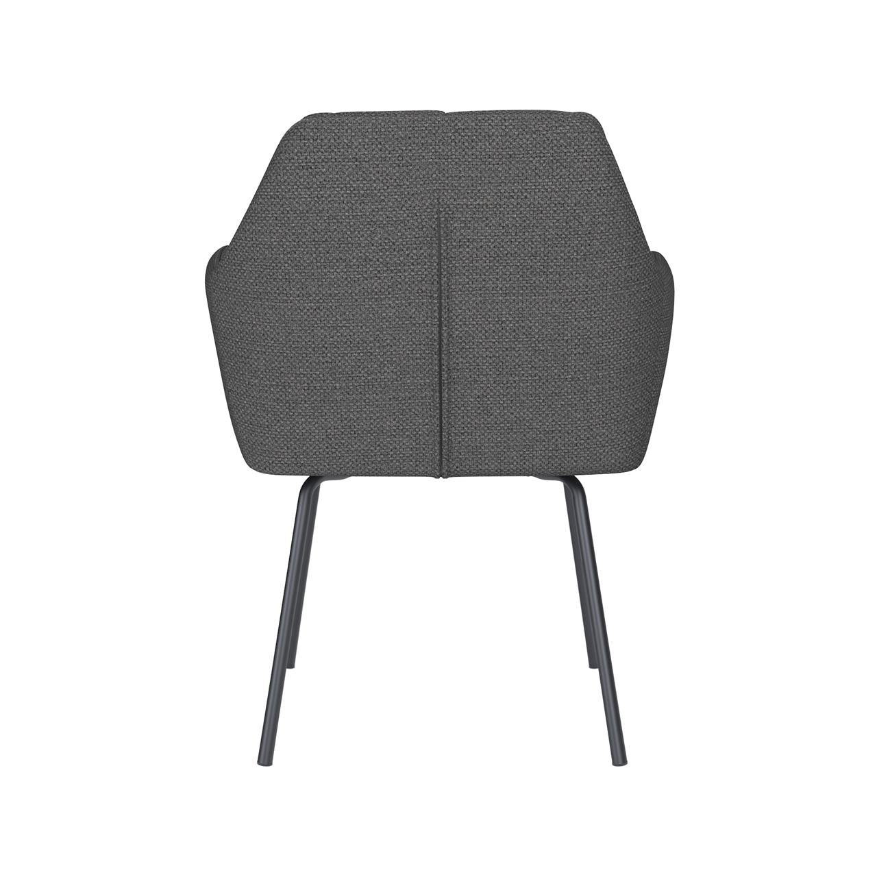 Chair pete grey 4 metal legs