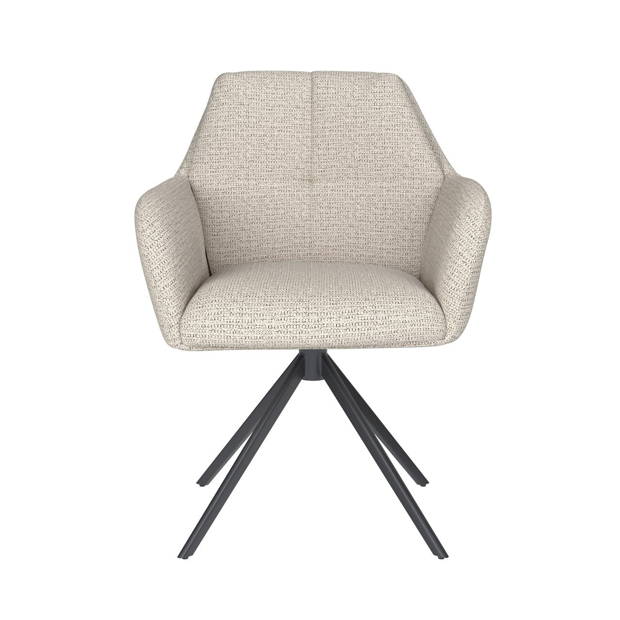 Chair pete off-white metal swivel