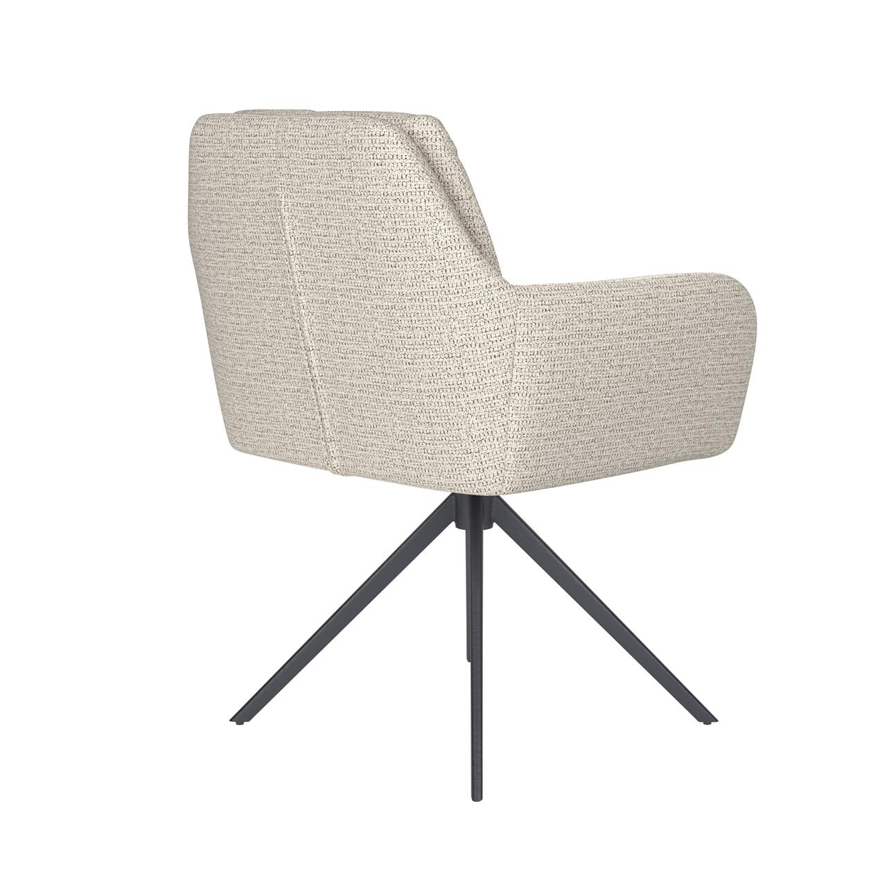 Chair pete off-white metal swivel