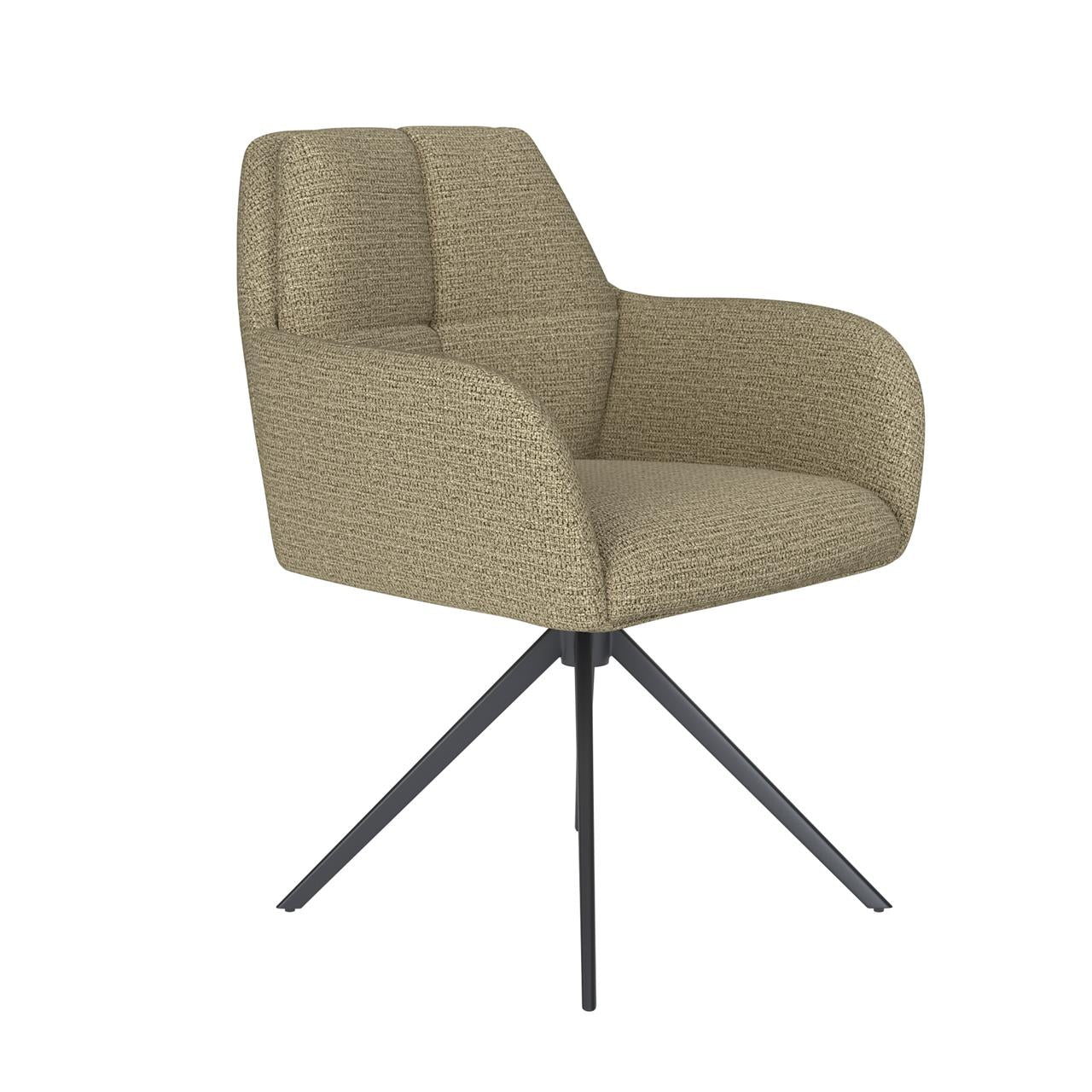 Chair pete green metal swivel