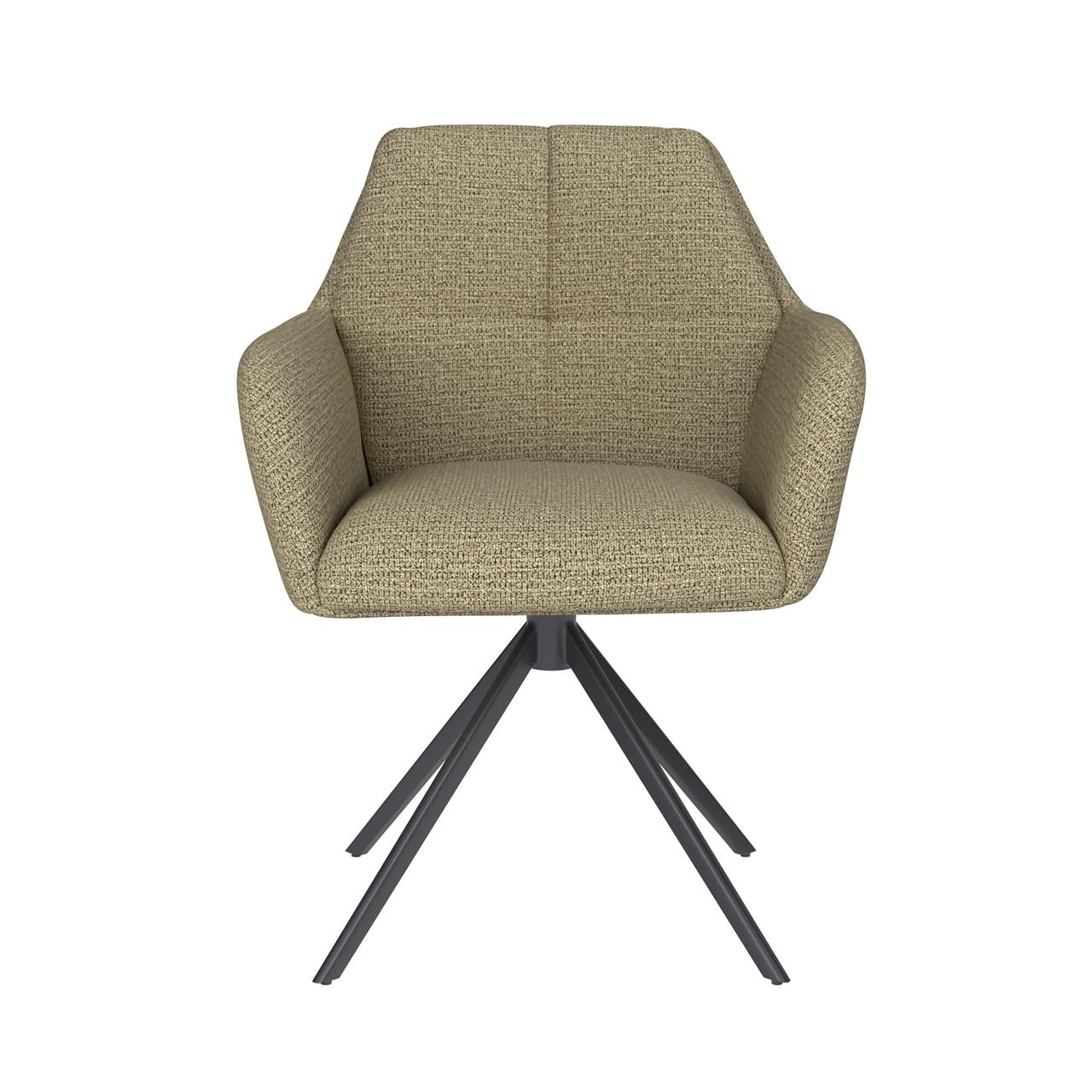 Chair pete green metal swivel