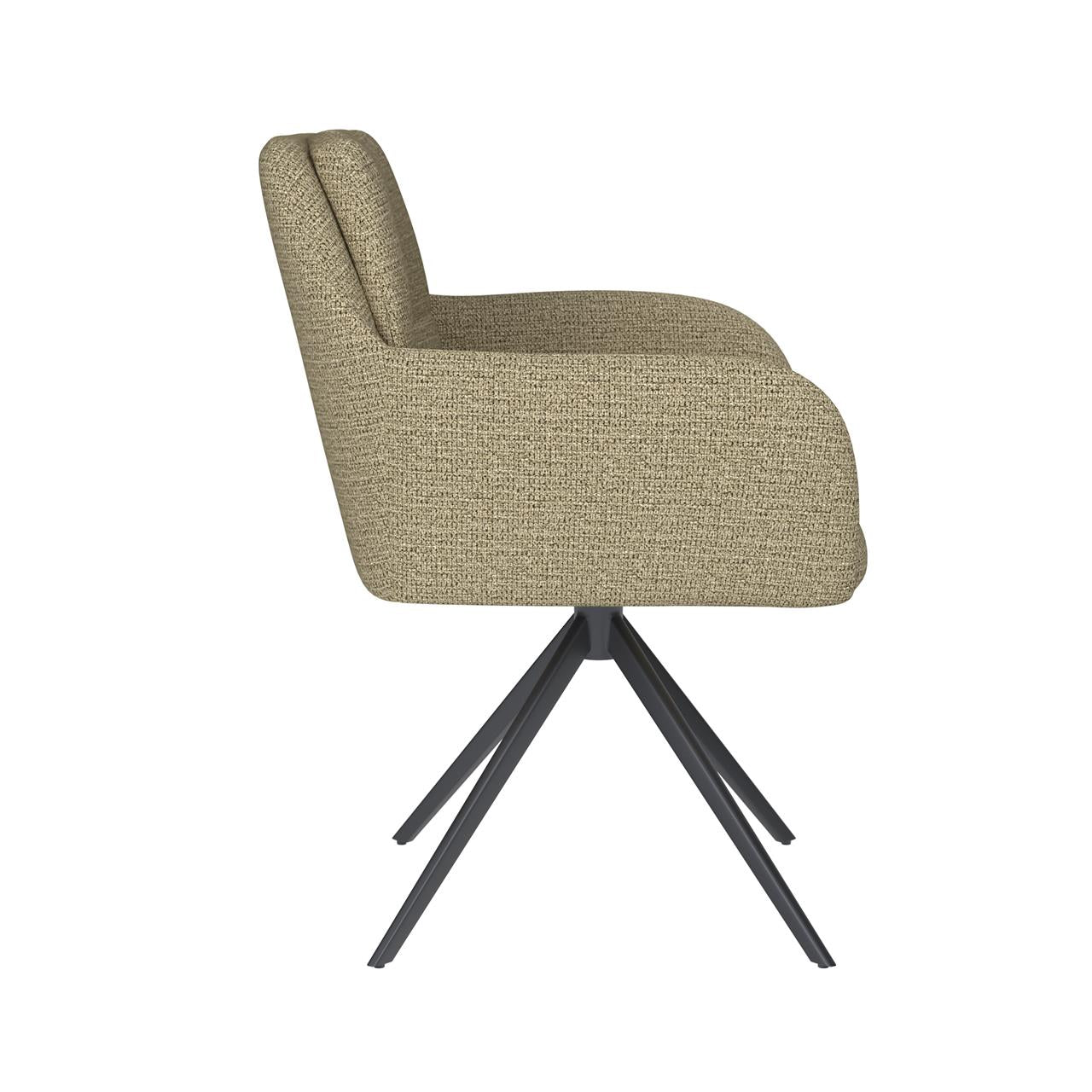 Chair pete green metal swivel