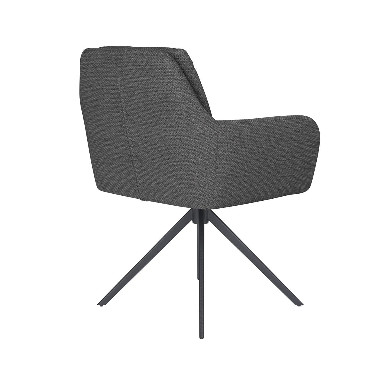 Chair pete grey metal swivel