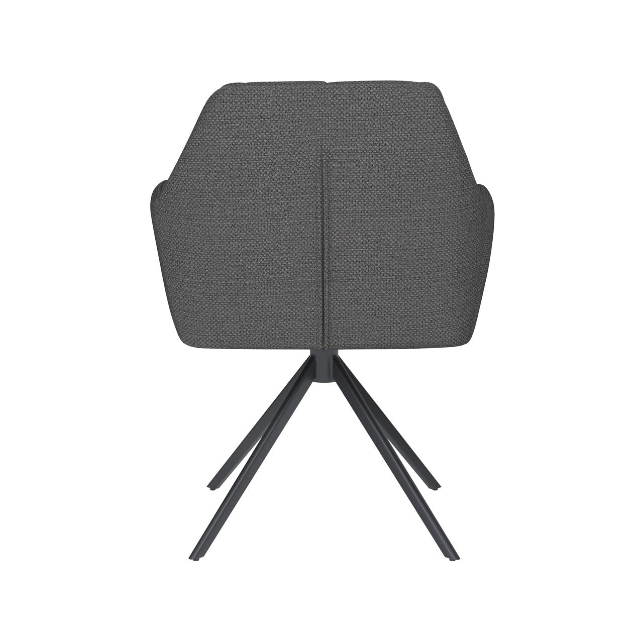 Chair pete grey metal swivel