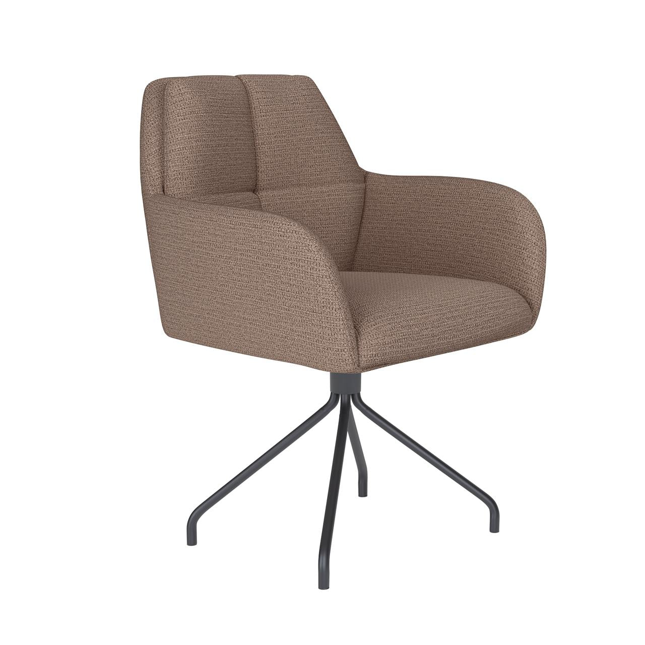 Chair pete taupe spider swivel