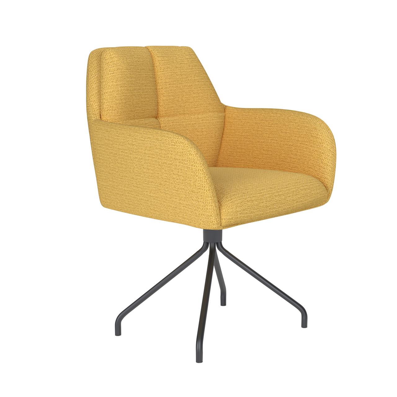 Chair pete ochre spider swivel