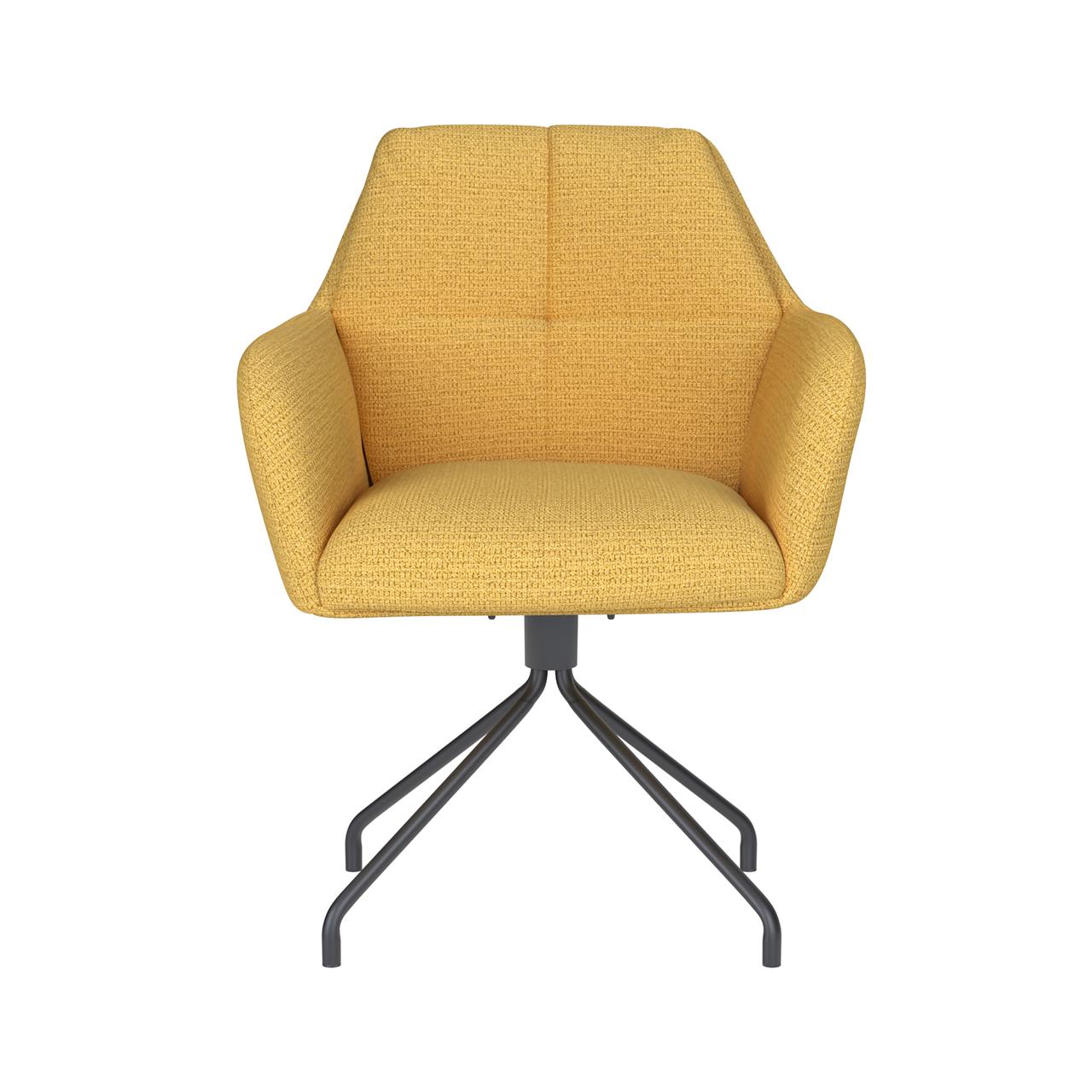 Chair pete ochre spider swivel