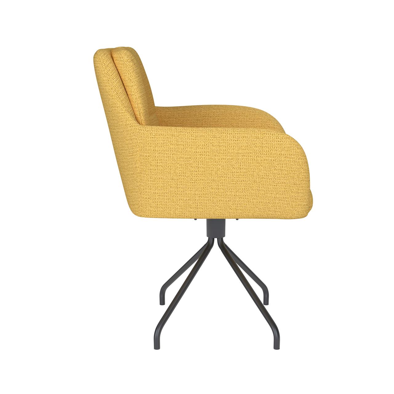 Chair pete ochre spider swivel
