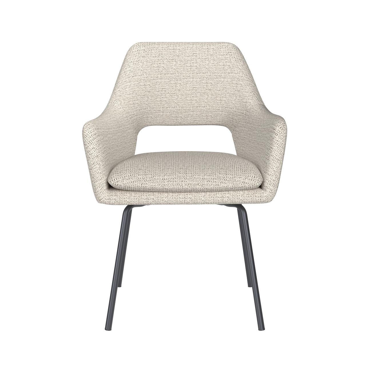 Chair mos off-white 4 metal legs