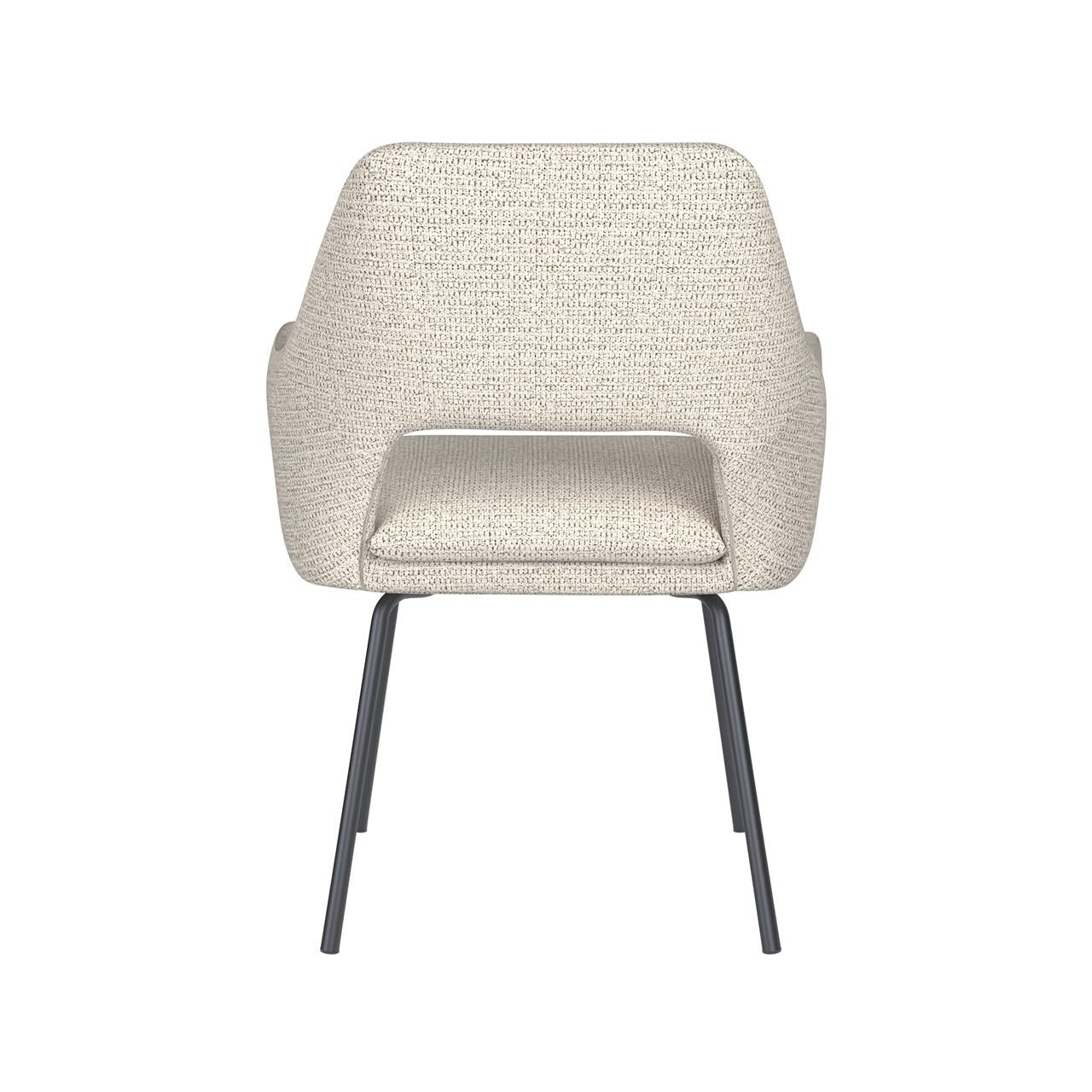 Chair mos off-white 4 metal legs
