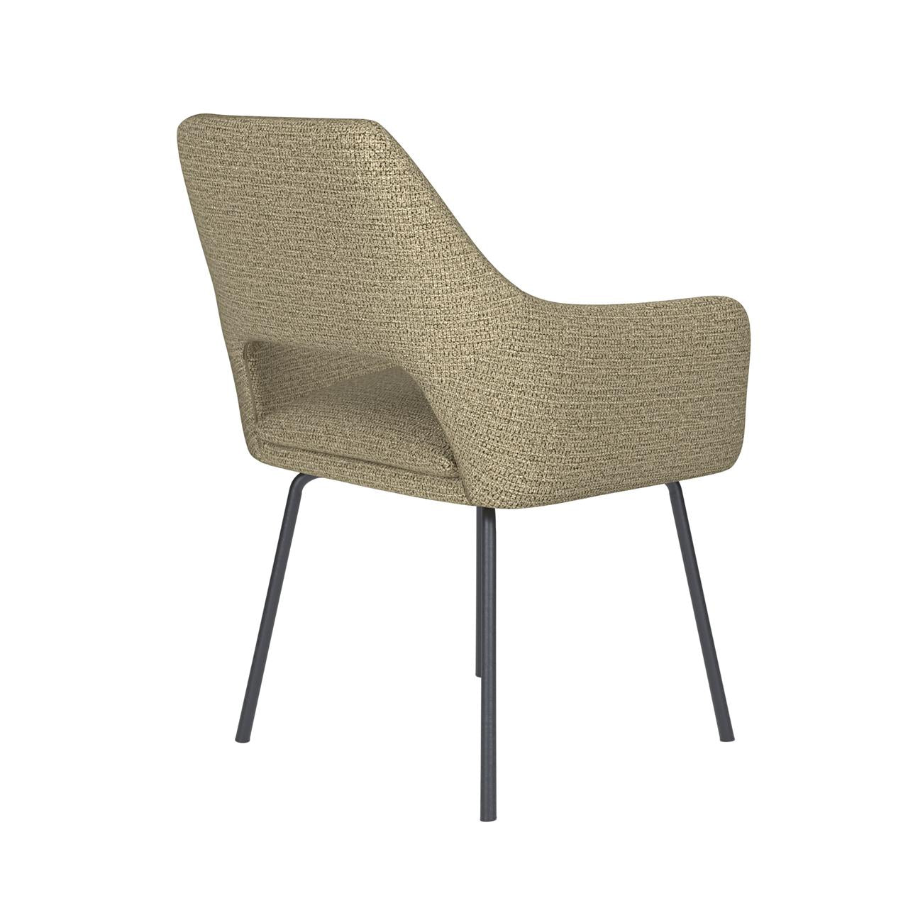 Chair mos green 4 metal legs