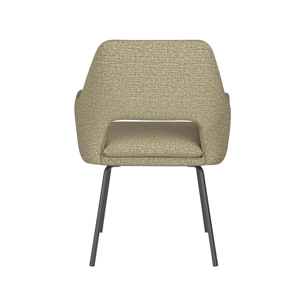 Chair mos green 4 metal legs
