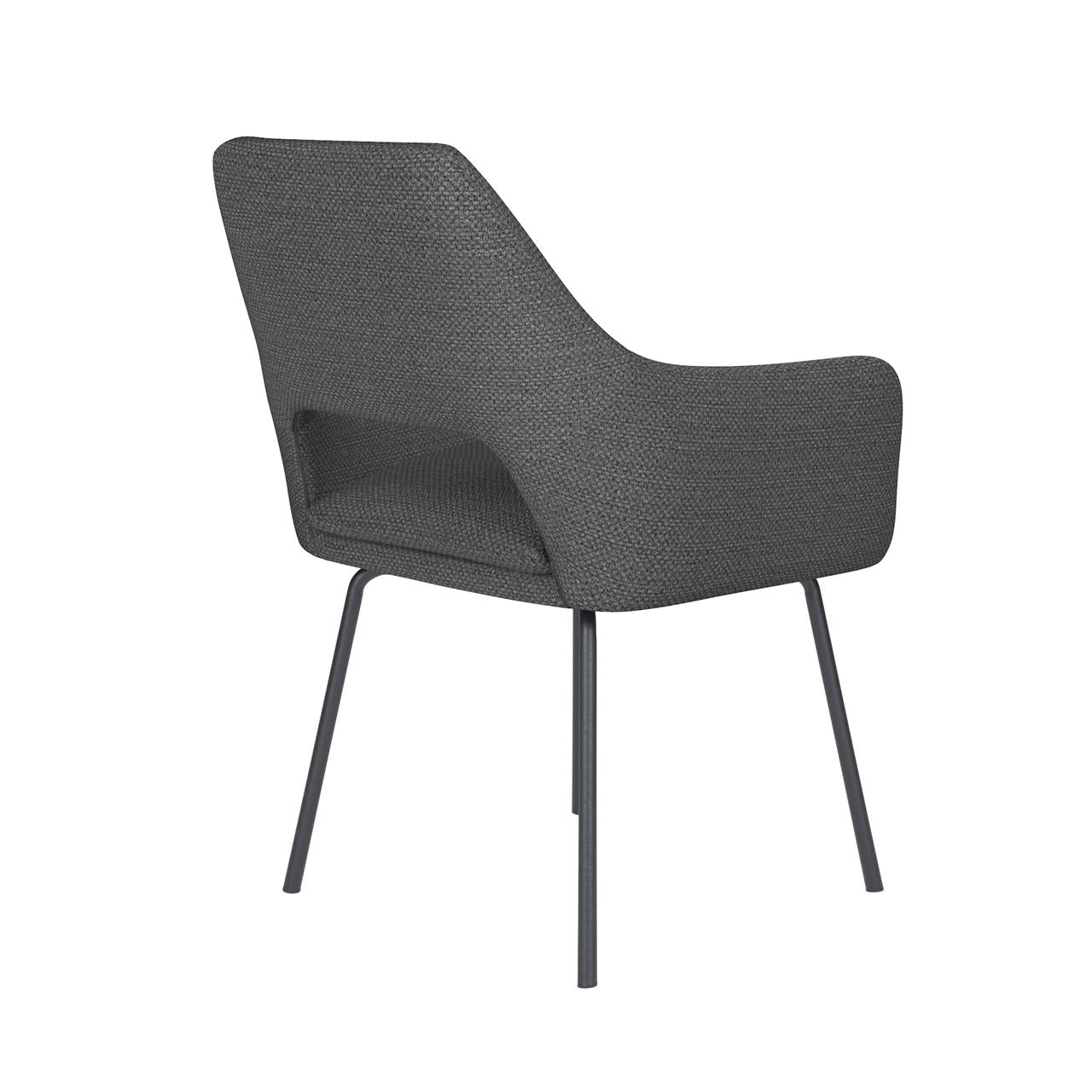 Chair mos grey 4 metal legs