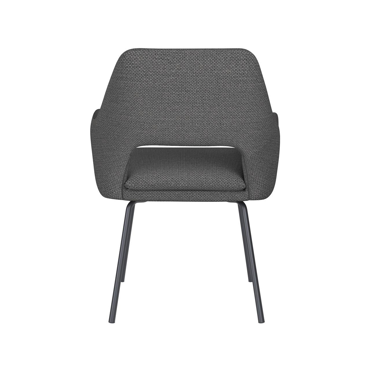 Chair mos grey 4 metal legs