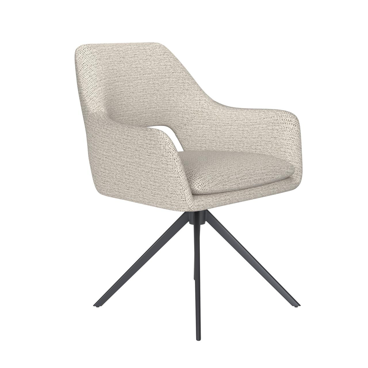 Chair mos off-white metal swivel
