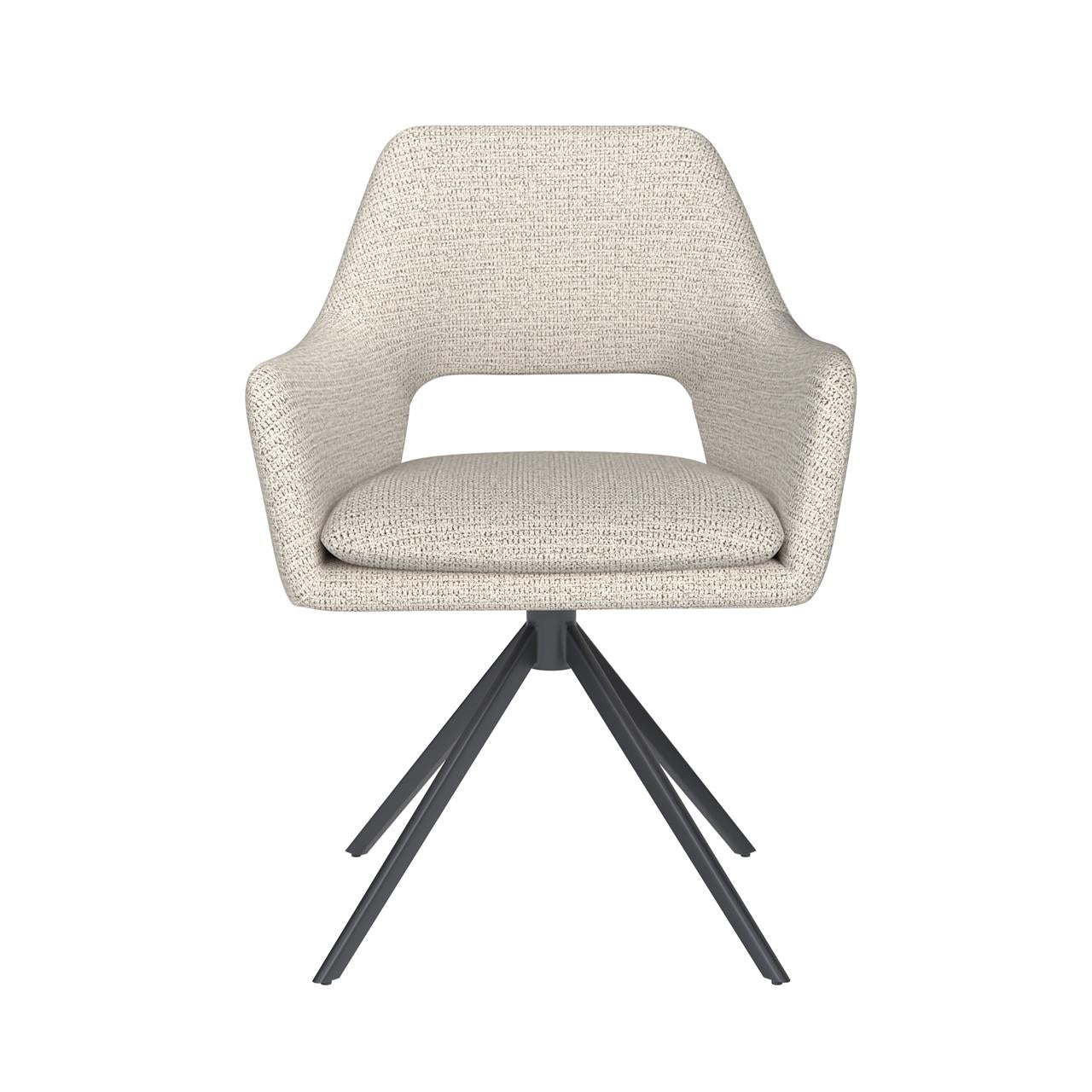 Chair mos off-white metal swivel
