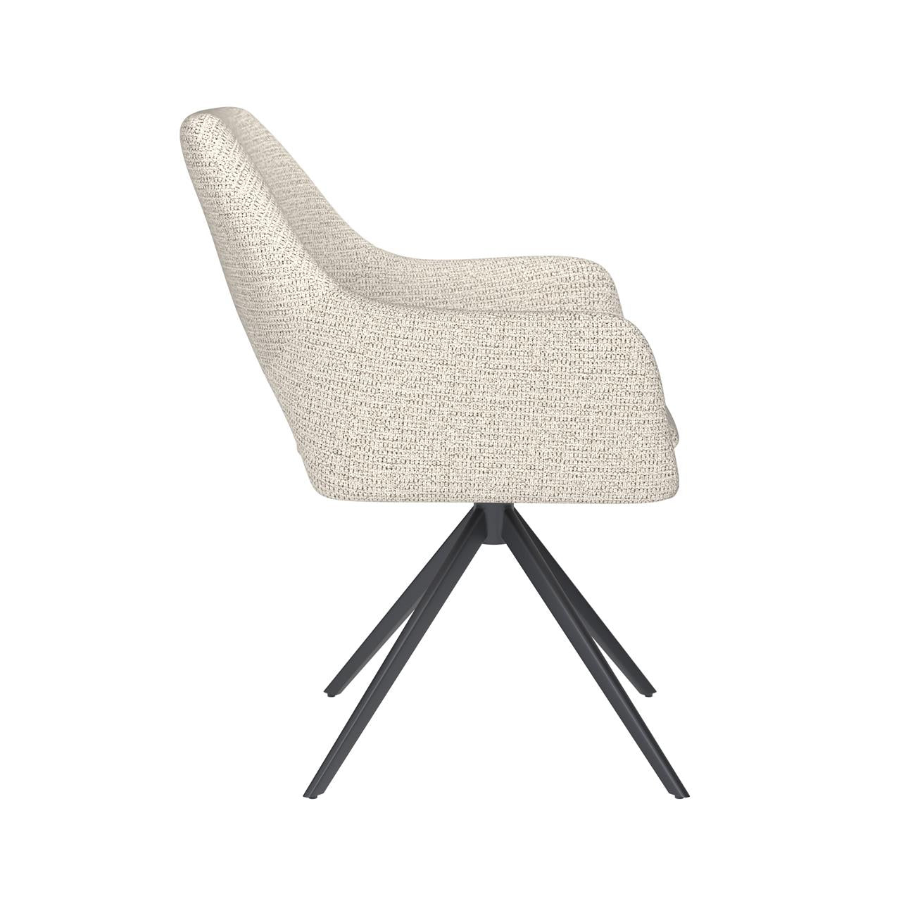 Chair mos off-white metal swivel