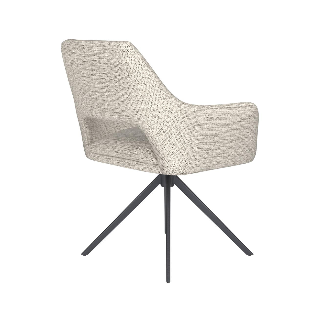 Chair mos off-white metal swivel